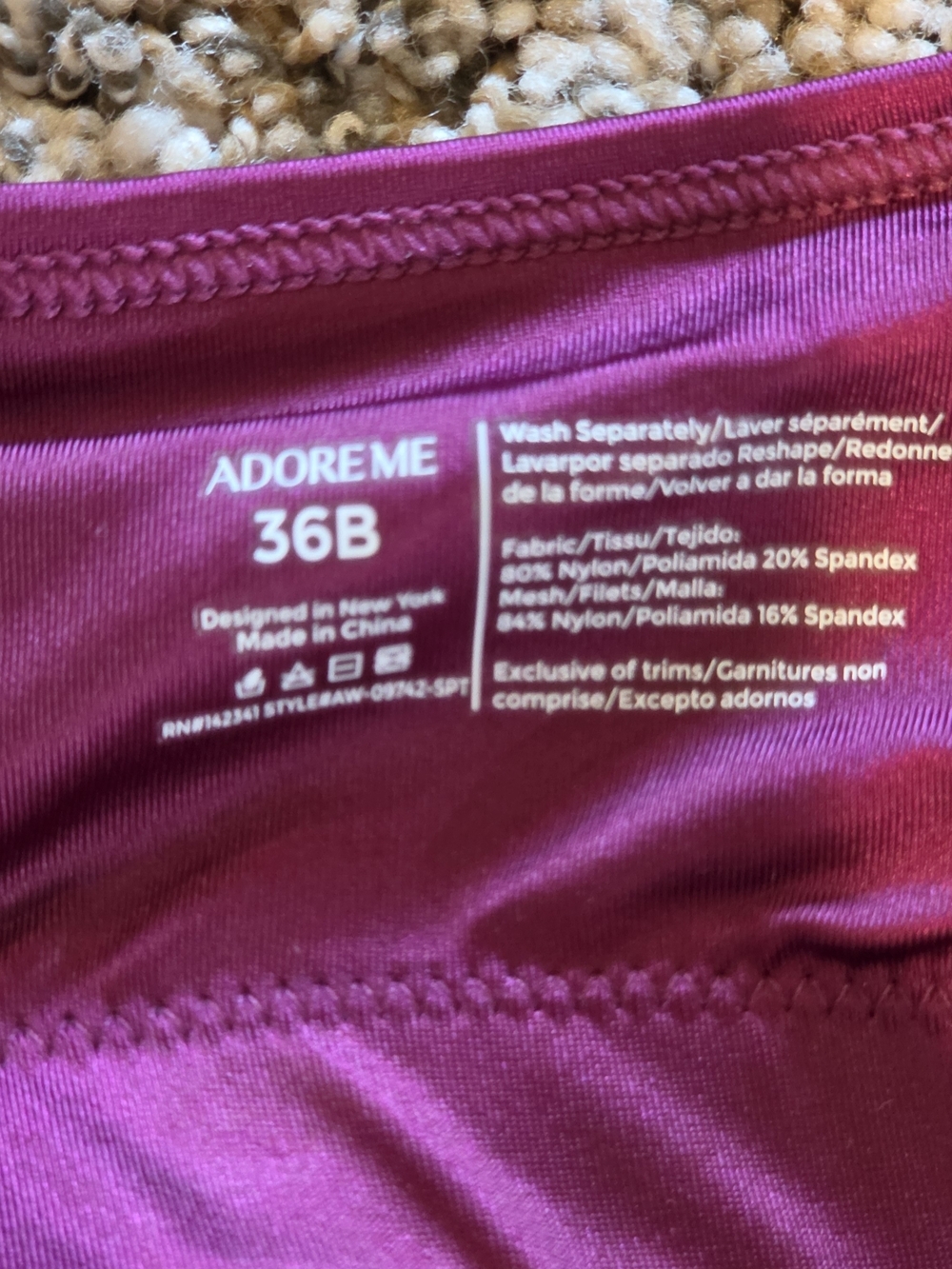 Adore Me Wireless Sports Bra 36B - Picture 5 of 8
